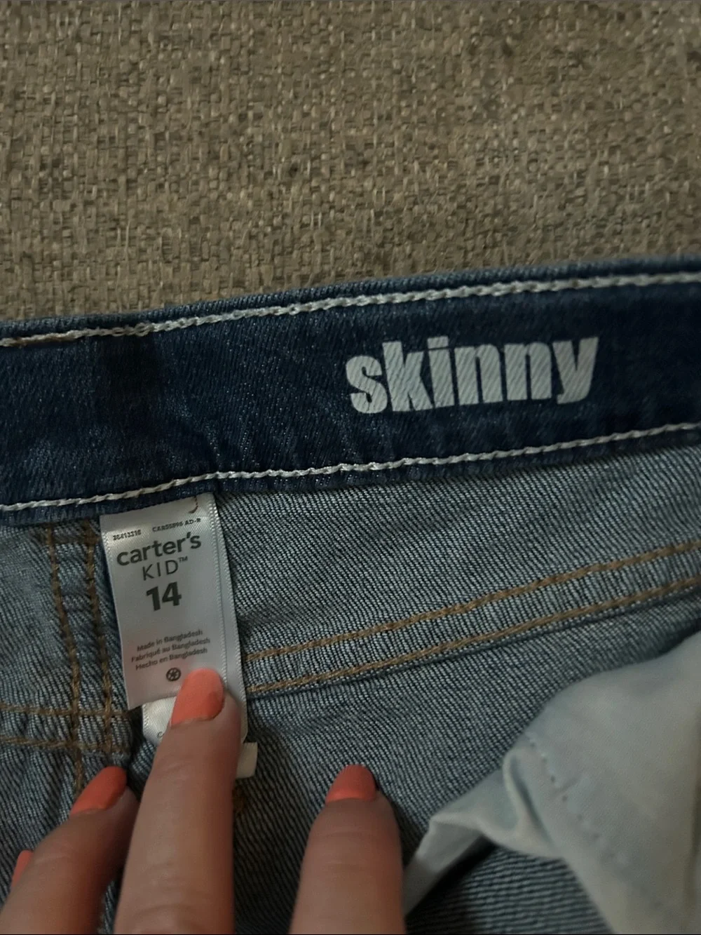 Boys Dark Blue Straight-Leg skinny Jeans